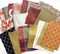 Fall Fabric Scrap Bundle; Designer Samples; Upholstery, Silk, Cotton fabric fodder for Crafts, Sewing, Scrapbooking product 2